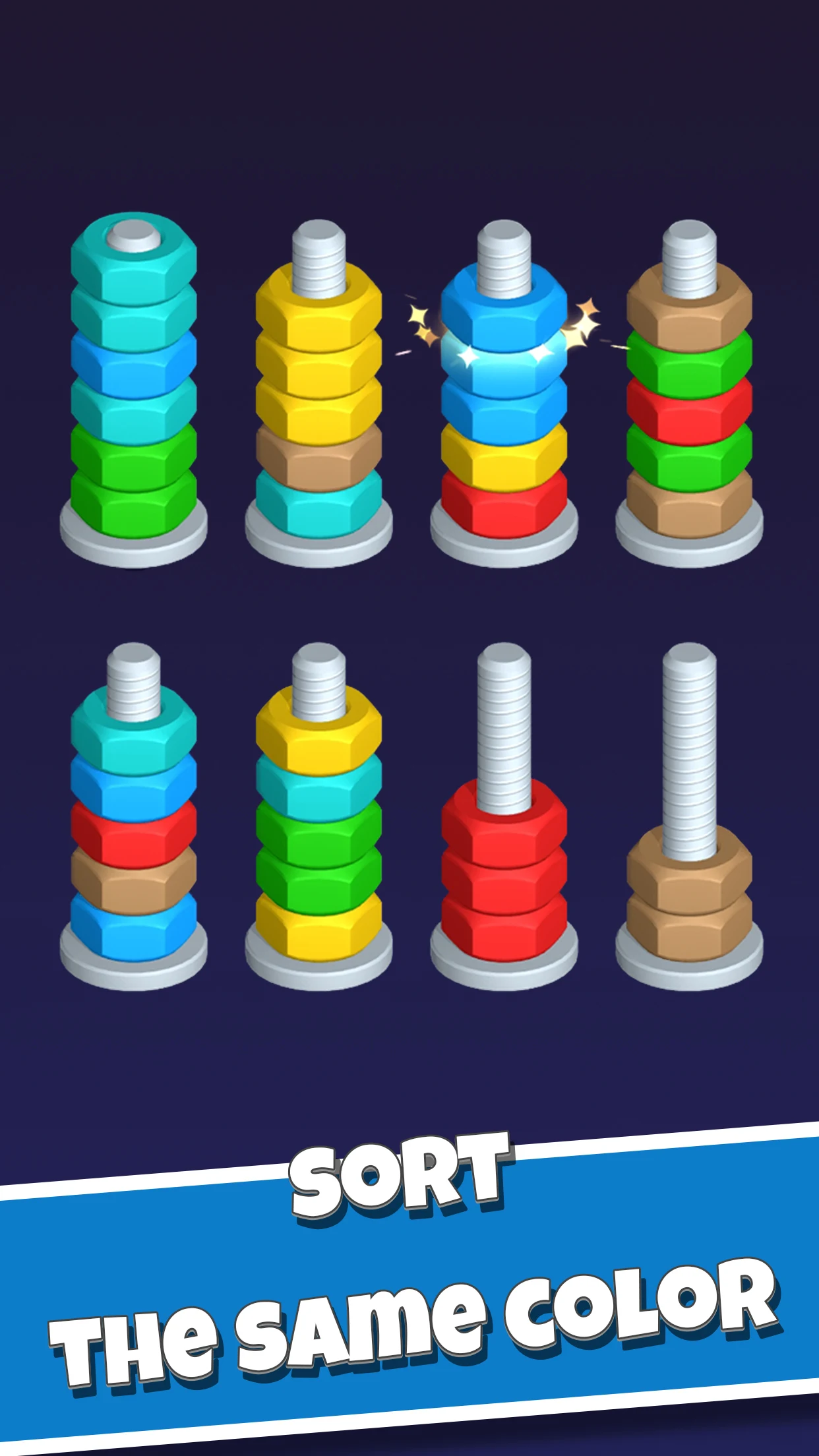 Nut Sort-Color Puzzle Game screenshot