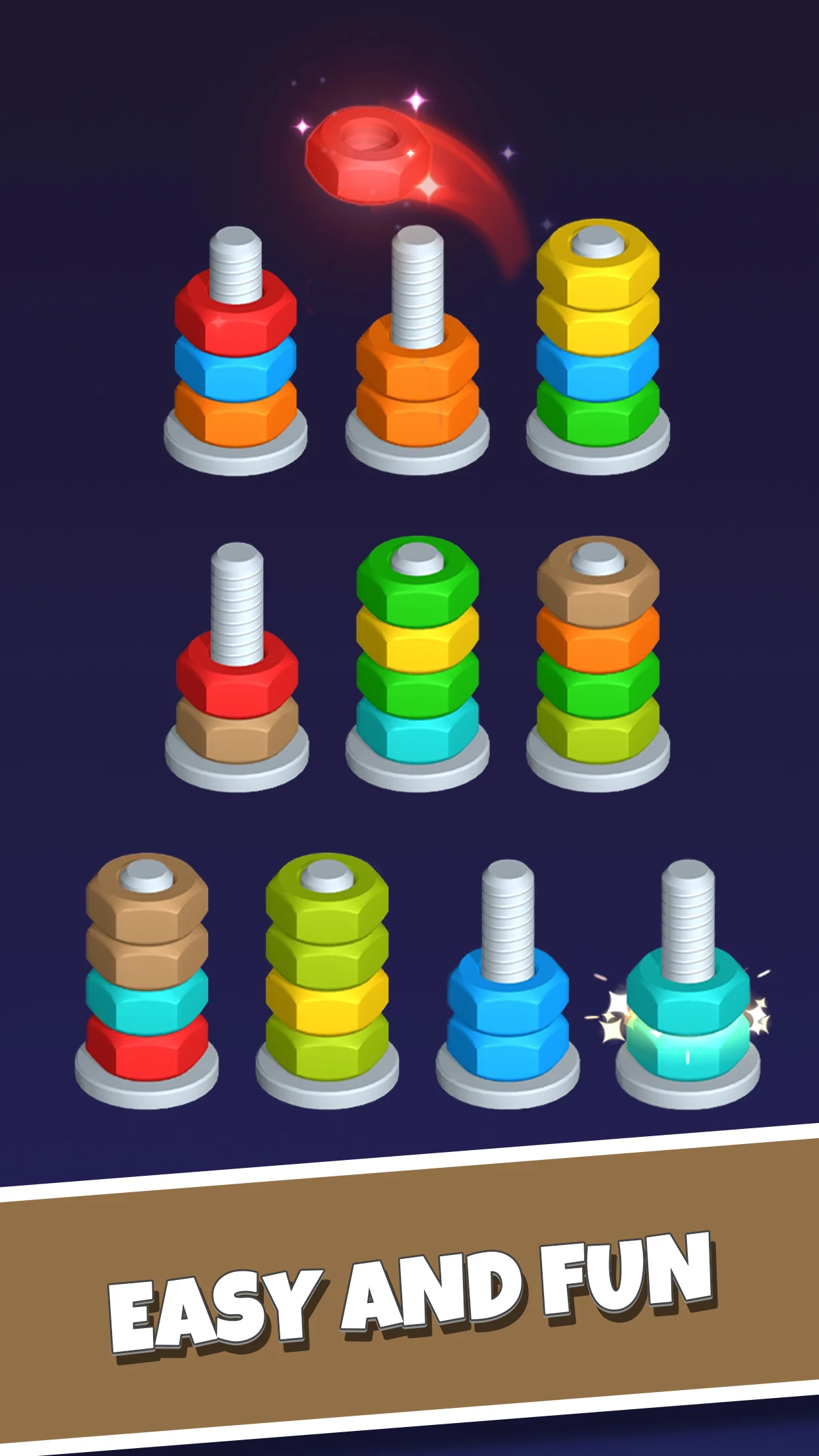 Nut Sort-Color Puzzle Game screenshot