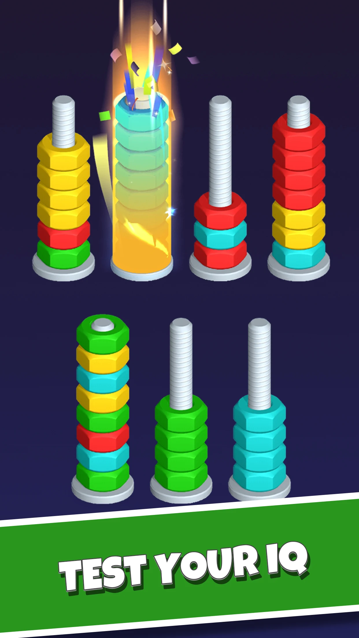Nut Sort-Color Puzzle Game screenshot