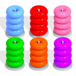 Color Hoop : Ring Sort ASMR 3D simgesi