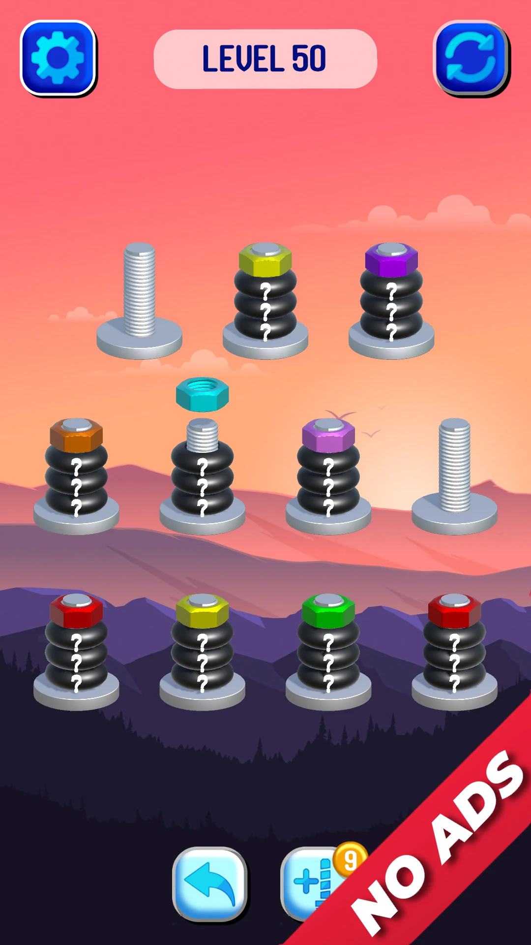 Nut Sort: Color Sorting Puzzle screenshot