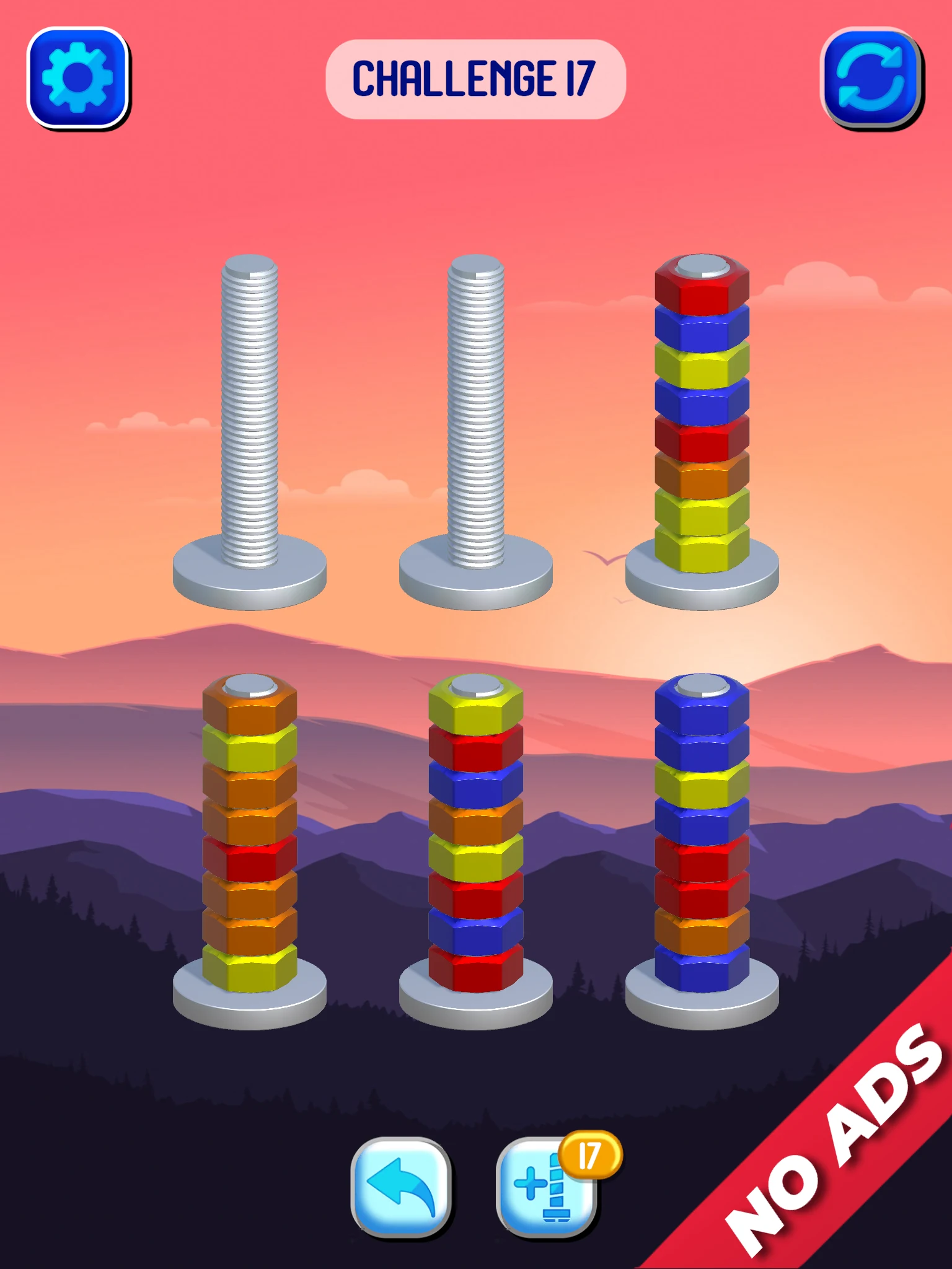 Nut Sort: Color Sorting Puzzle screenshot