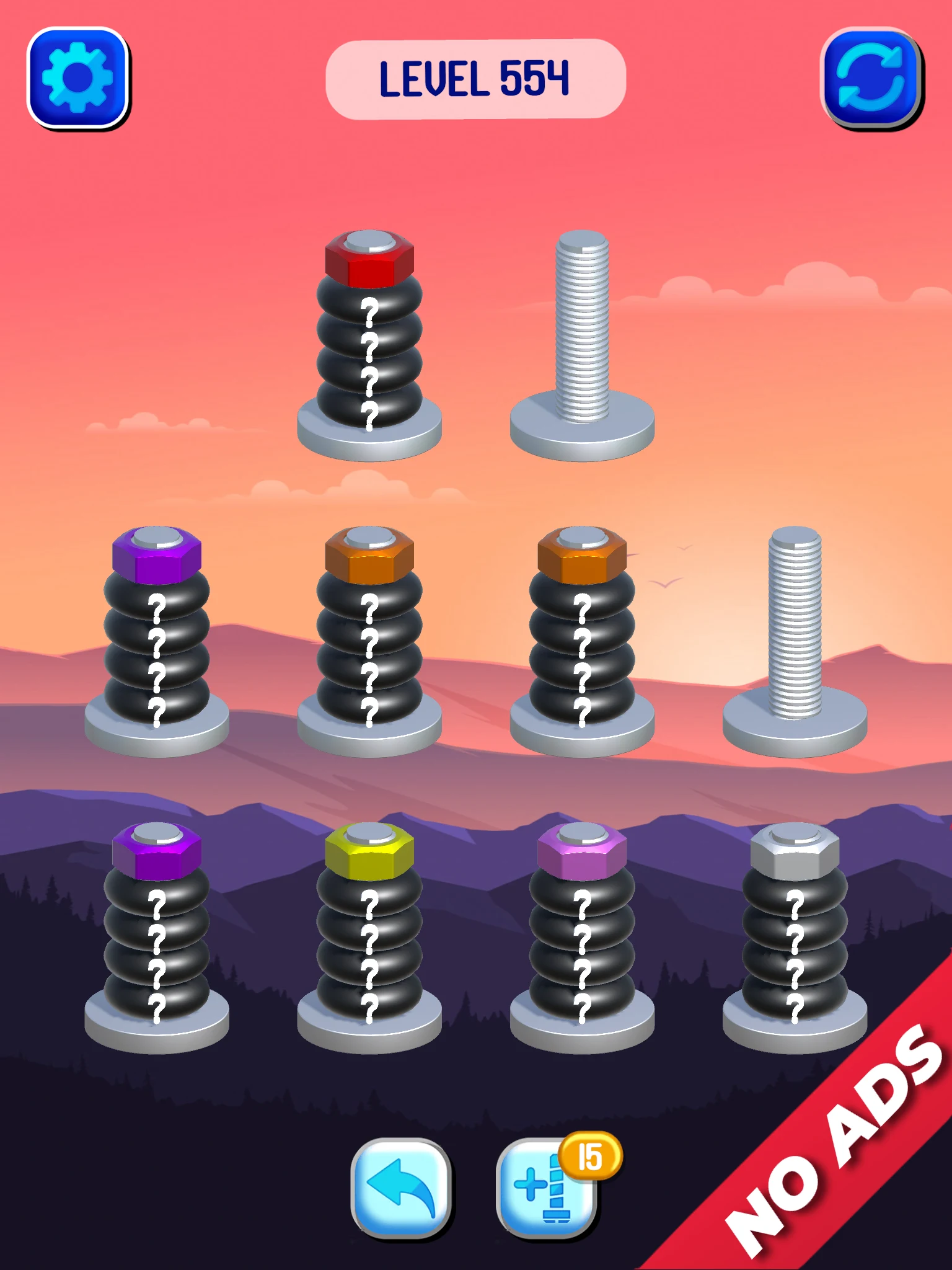 Nut Sort: Color Sorting Puzzle screenshot