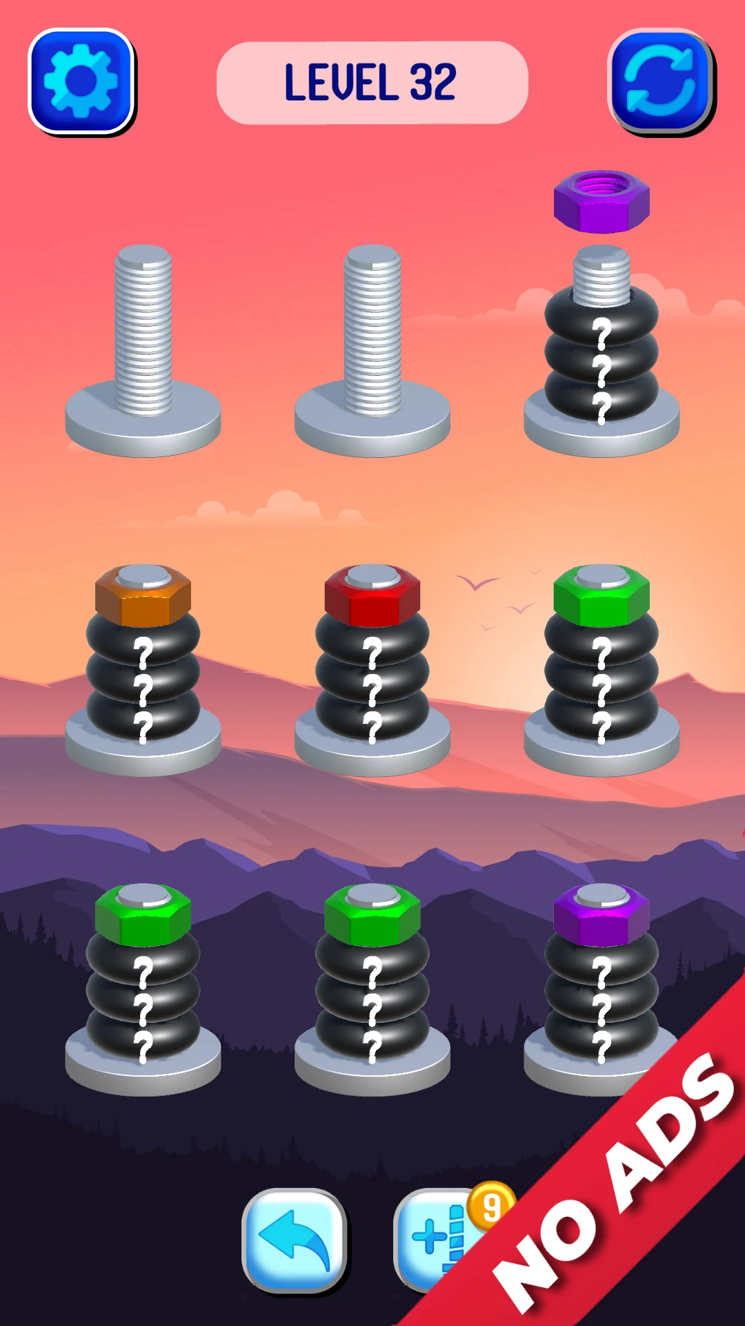 Nut Sort: Color Sorting Puzzle screenshot