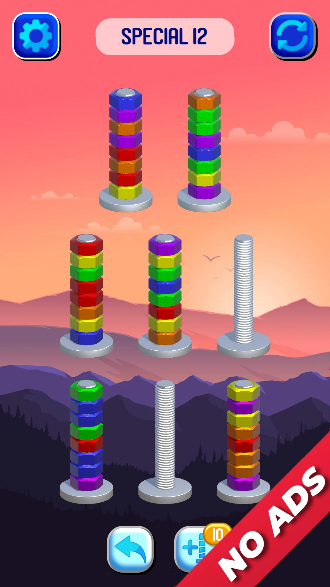 Nut Sort: Color Sorting Puzzle screenshot